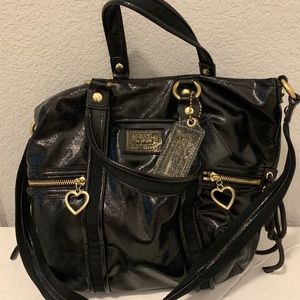 Leather coach purse